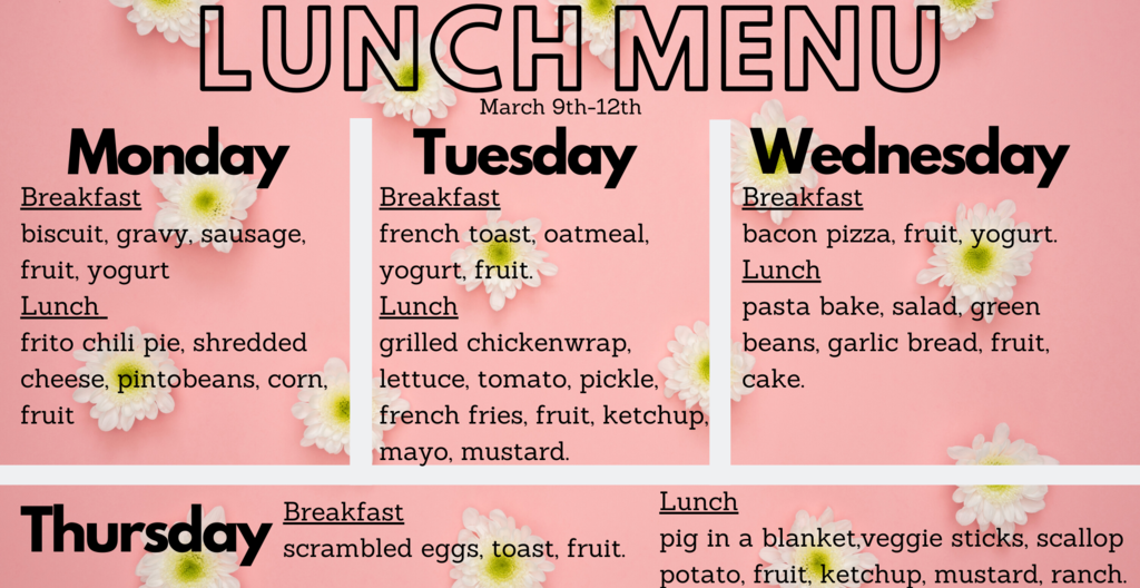 lunch menu